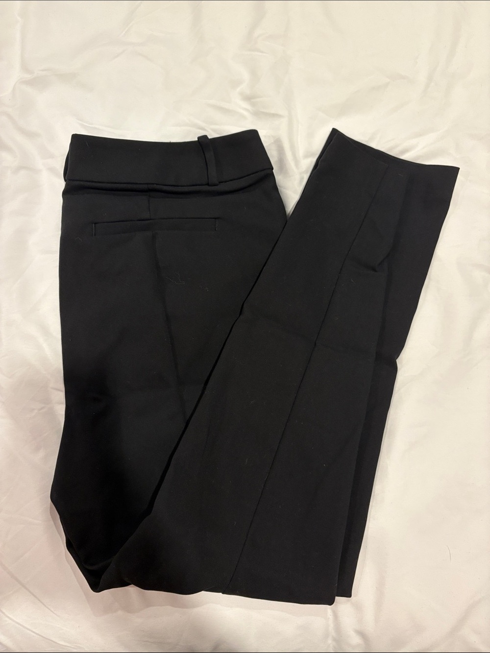 LOFT Black Slim Straight Dress Pants